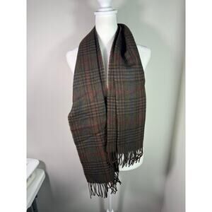 Stafford Merino Wool Plaid Scarf Made in Germany